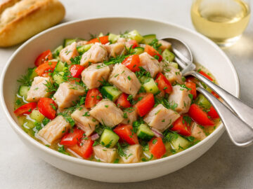 Sommerlicher Räucherfischsalat