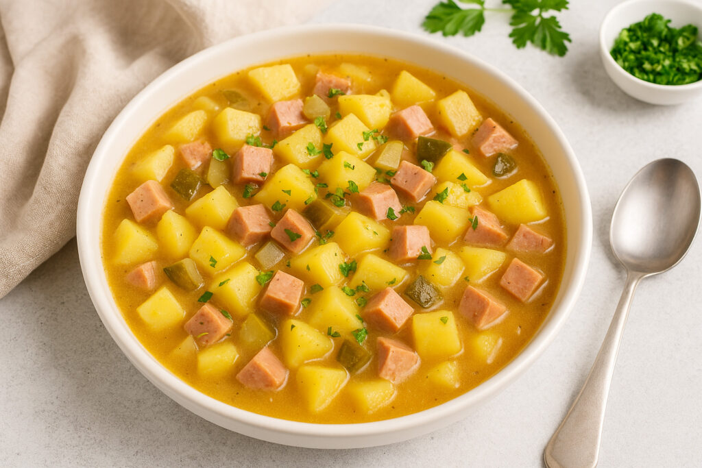 Süß-saure Kartoffelstückchen