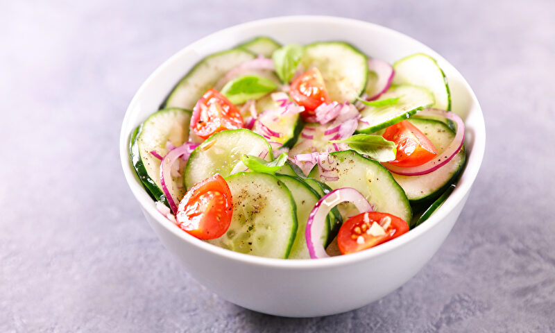 Tomaten-Gurken-Salat