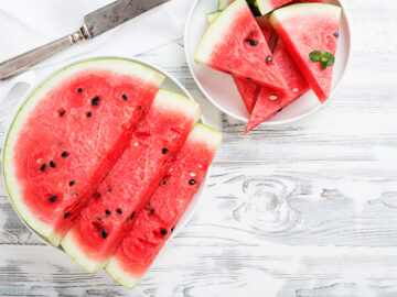 Wassermelone mit Zucker