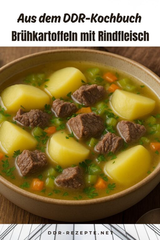 Brühkartoffeln mit Rindfleisch
