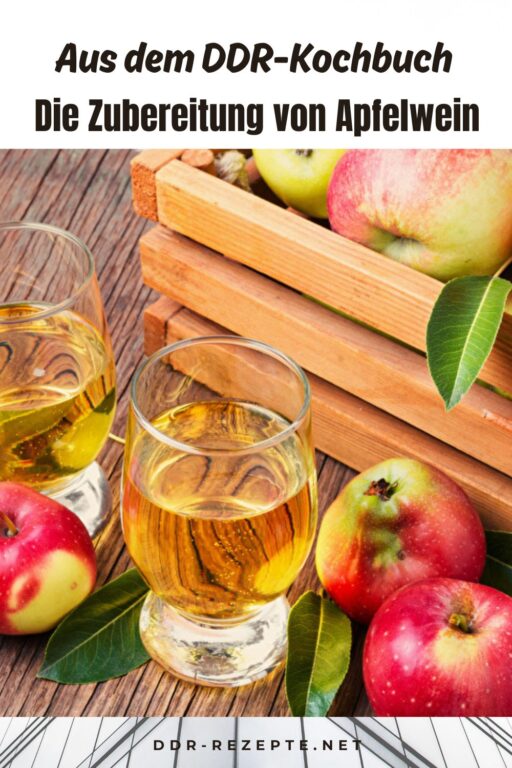 Die Zubereitung von Apfelwein