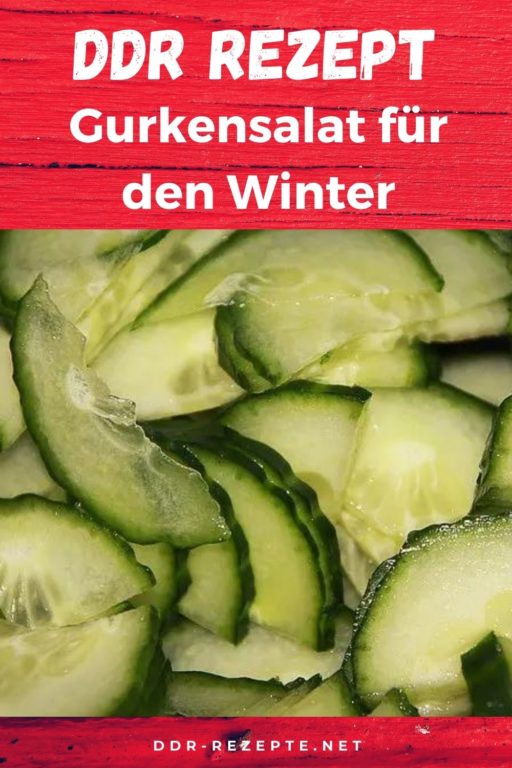 Gurkensalat für den Winter