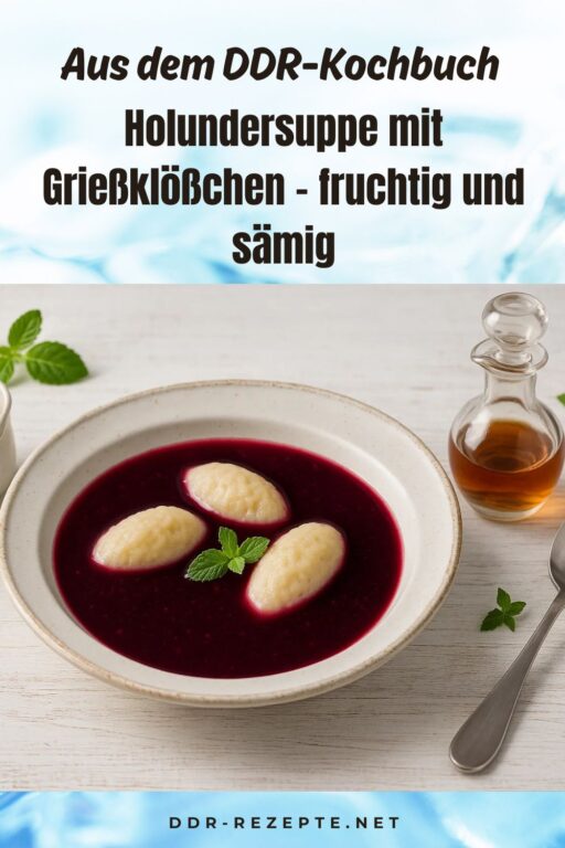 Holundersuppe mit Grießklößchen – fruchtig und sämig