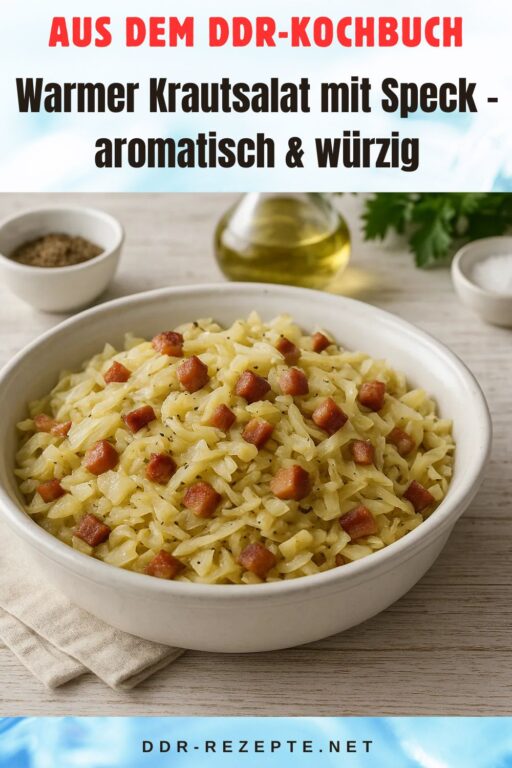 Warmer Krautsalat mit Speck – aromatisch & würzig