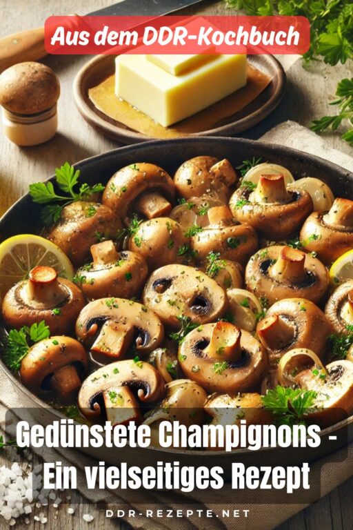 Gedünstete Champignons – Ein vielseitiges Rezept