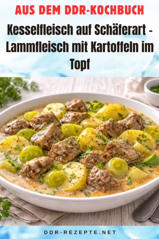 Kesselfleisch auf Schäferart – Lammfleisch mit Kartoffeln im Topf