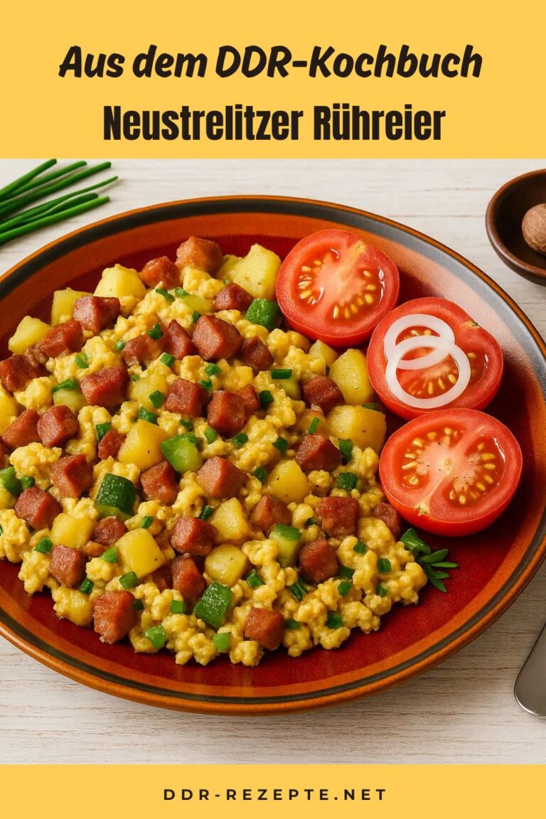 Neustrelitzer Rühreier mit Schweinebauch, Kartoffeln und Tomaten – DDR ... Neustrelitzer Rühreier mit Schweinebauch, Kartoffeln und Tomaten – DDR ...