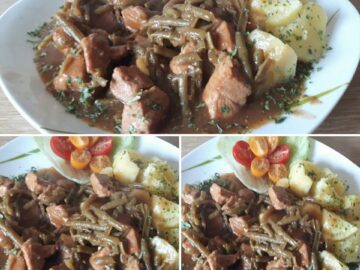 Bohnengulasch mit Kartoffeln