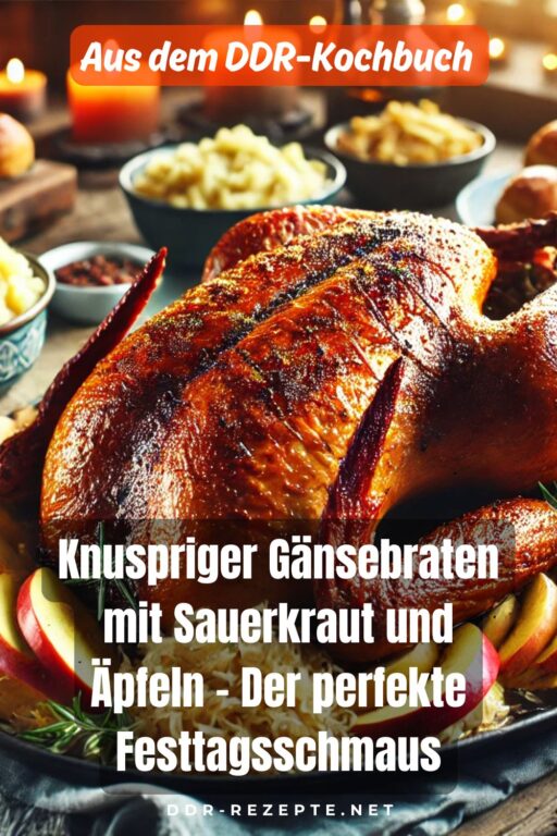 Knuspriger Gänsebraten mit Sauerkraut und Äpfeln – Der perfekte Festtagsschmaus