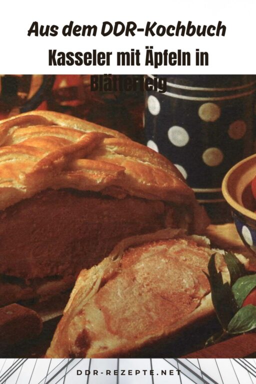 Kasseler mit Äpfeln in Blätterteig