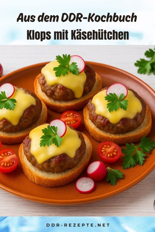 Klops mit Käsehütchen