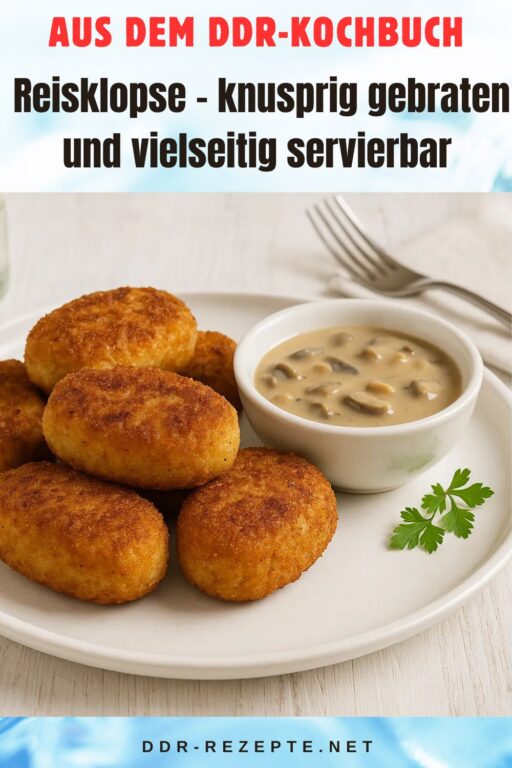 Reisklopse – knusprig gebraten und vielseitig servierbar