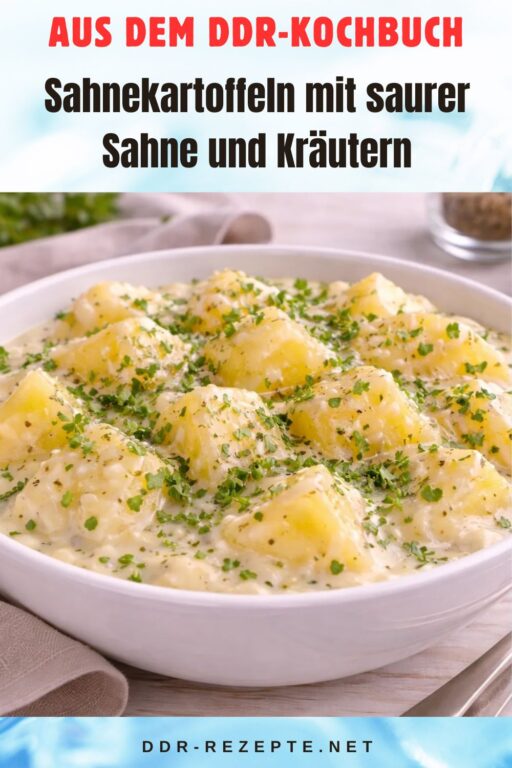Sahnekartoffeln mit saurer Sahne und Kräutern