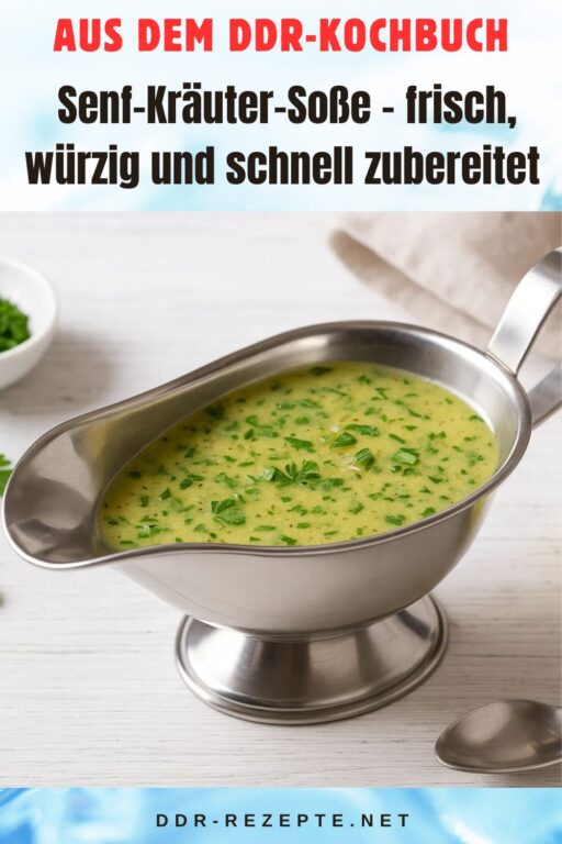 Senf-Kräuter-Soße – frisch, würzig und schnell zubereitet