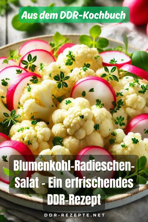 Blumenkohl-Radieschen-Salat – Ein erfrischendes DDR-Rezept