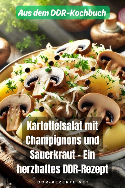 Kartoffelsalat mit Champignons und Sauerkraut – Ein herzhaftes DDR-Rezept