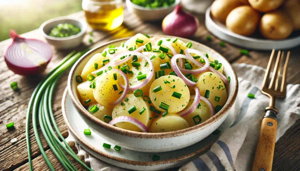Kartoffelsalat mit Zwiebeln – Einfach und lecker