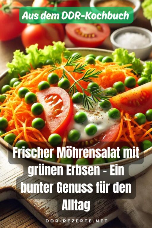 Frischer Möhrensalat mit grünen Erbsen – Ein bunter Genuss für den Alltag