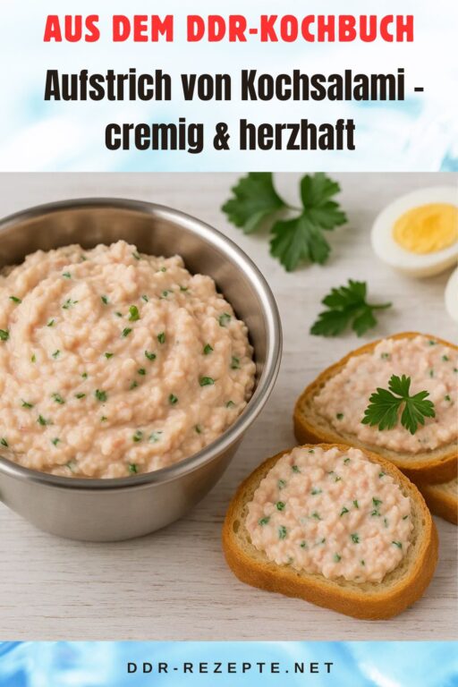 Aufstrich von Kochsalami – cremig & herzhaft