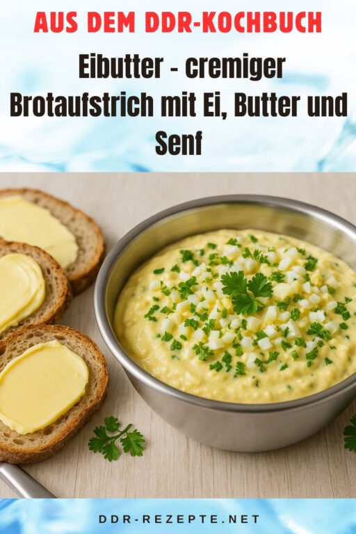 Eibutter – cremiger Brotaufstrich mit Ei, Butter und Senf