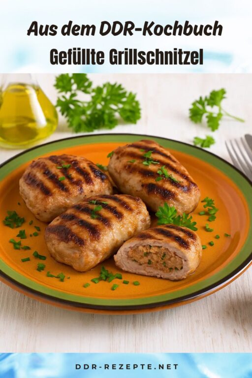 Gefüllte Grillschnitzel