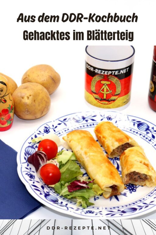 Gehacktes im Blätterteig