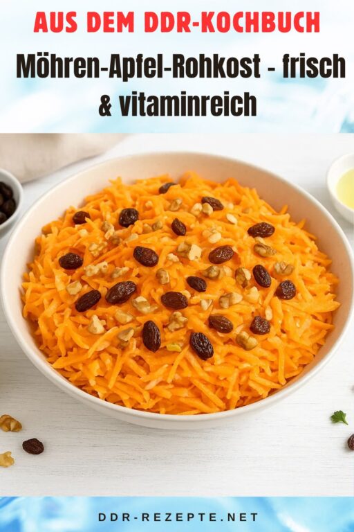 Möhren-Apfel-Rohkost – frisch & vitaminreich