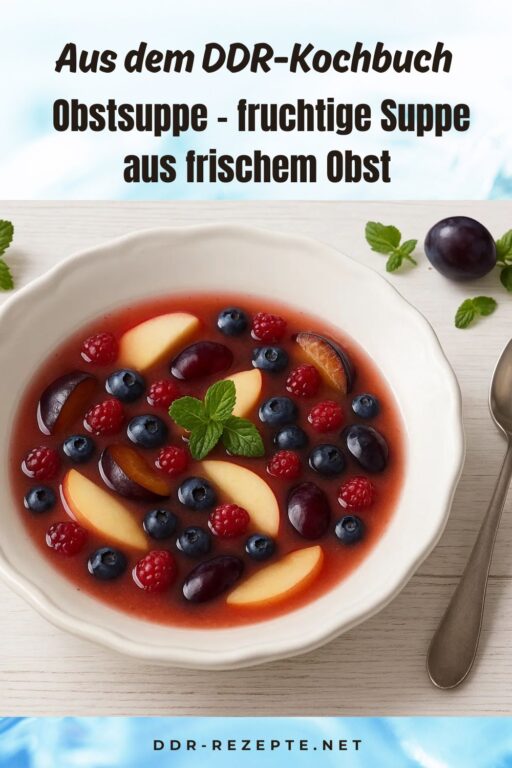 Obstsuppe – fruchtige Suppe aus frischem Obst