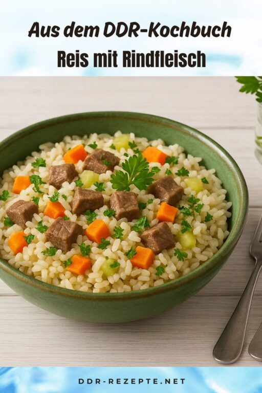 Reis mit Rindfleisch