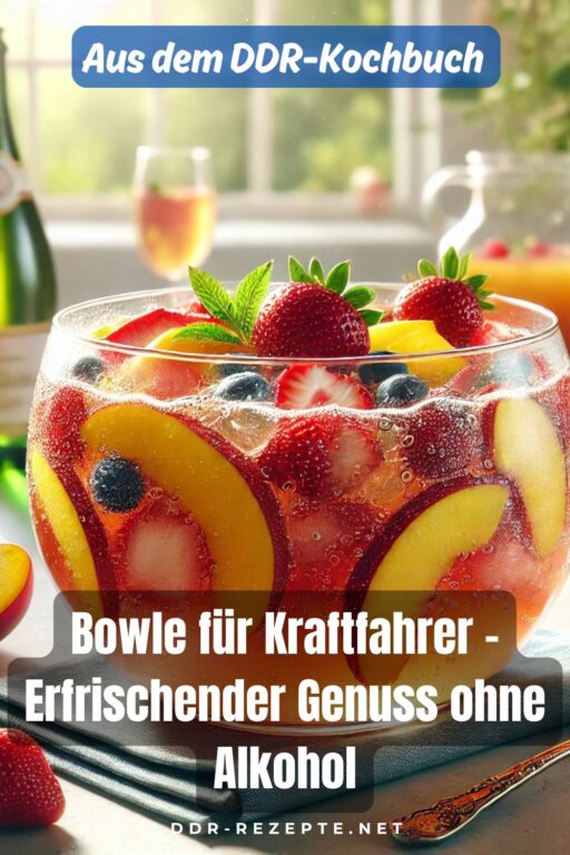 Bowle für Kraftfahrer – Erfrischender Genuss ohne Alkohol