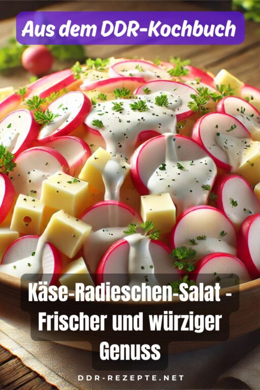 Käse-Radieschen-Salat – Frischer und würziger Genuss