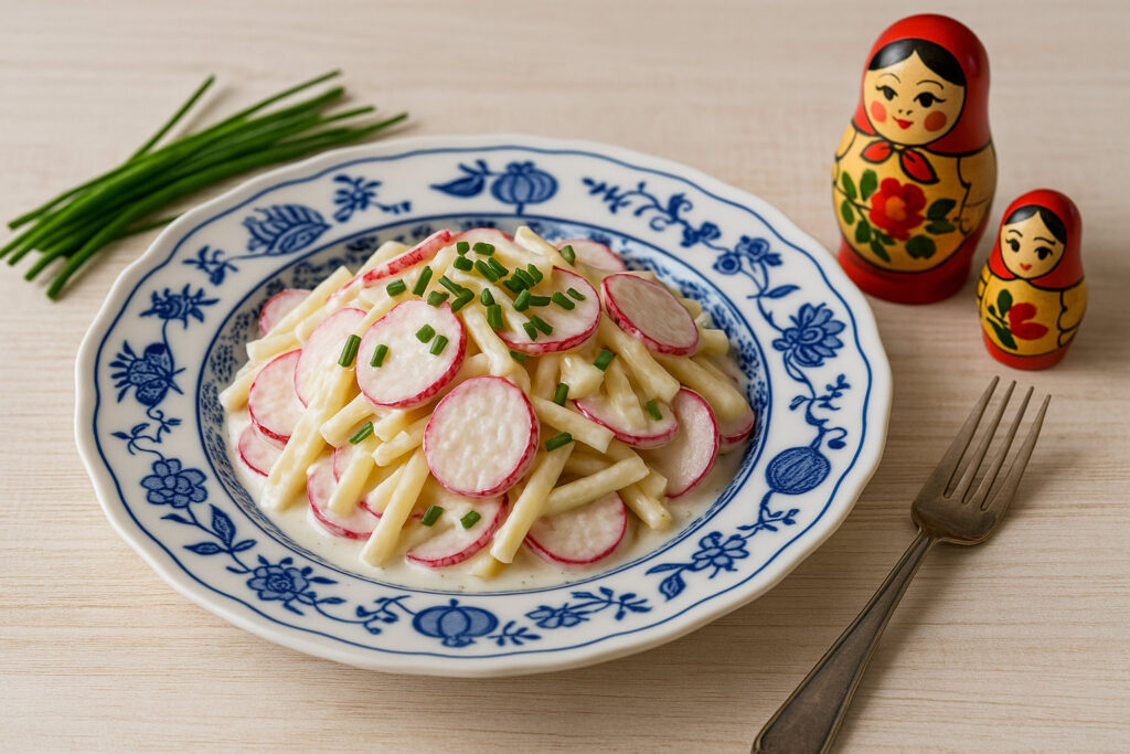 Käse-Radieschen-Salat – Frischer und würziger Genuss