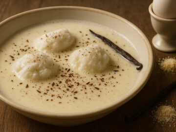 Milchsuppe mit Schneeklößchen