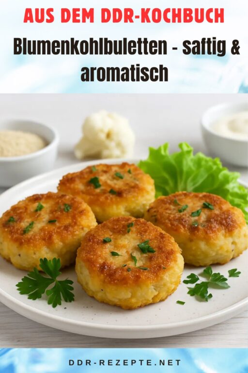 Blumenkohlbuletten – saftig & aromatisch