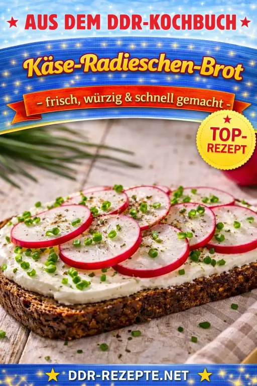 Käse-Radieschen-Brot – frisch, würzig & schnell gemacht