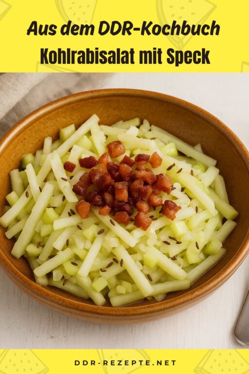 Kohlrabisalat mit Speck