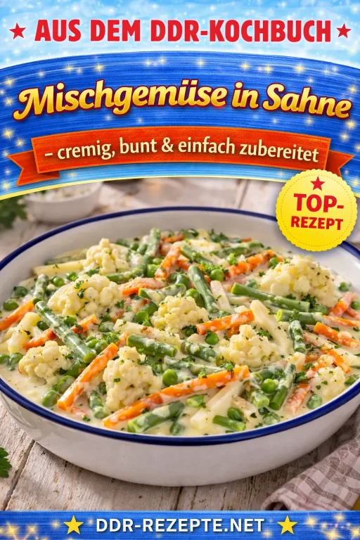 Mischgemüse in Sahne – cremig, bunt & einfach zubereitet