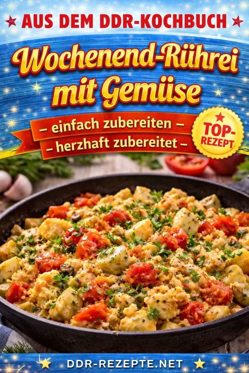 Wochenendrührei mit Gemüse – einfach und herzhaft zubereitet