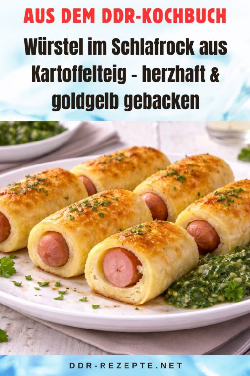 Würstel im Schlafrock aus Kartoffelteig – herzhaft & goldgelb gebacken