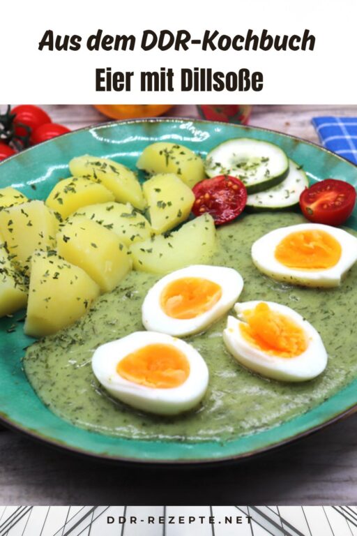 Eier mit Dillsoße
