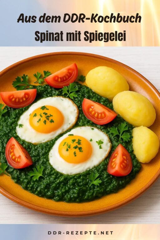 Spinat mit Spiegelei