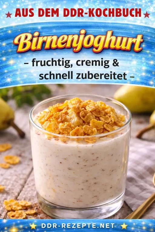 Birnenjoghurt – fruchtig, cremig & schnell zubereitet