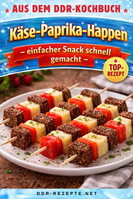 Käse-Paprika-Happen – einfacher Snack schnell gemacht