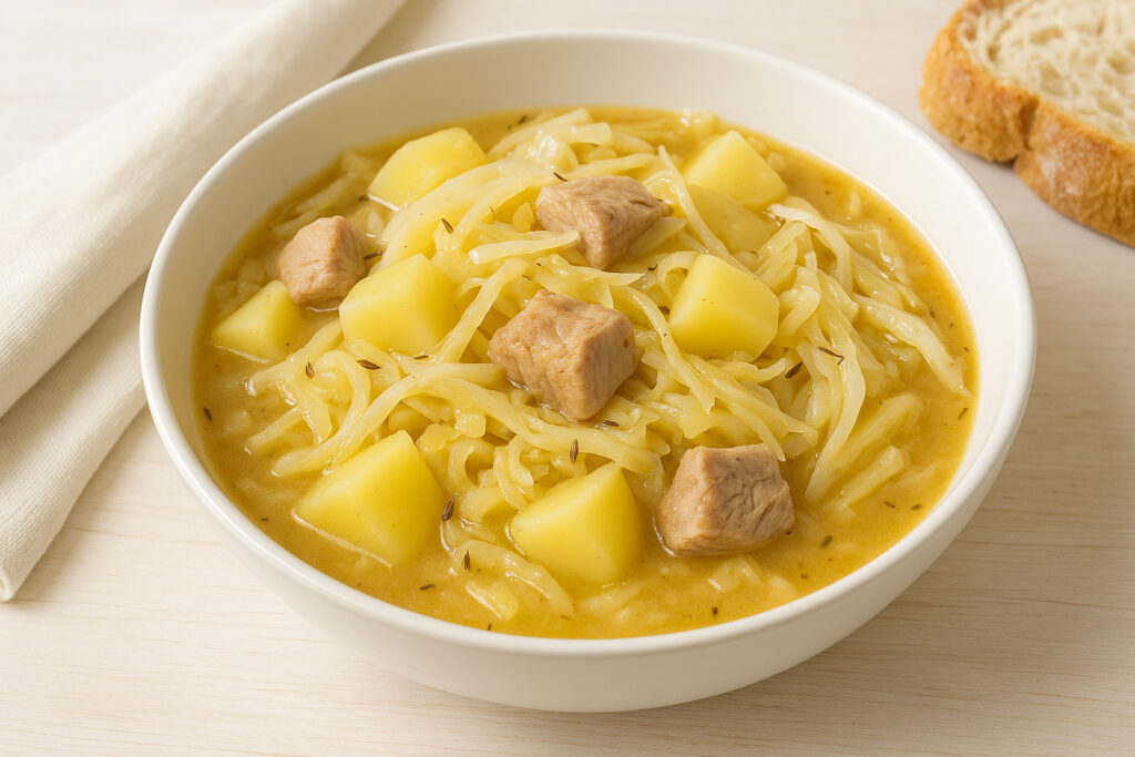 Weißkrauteintopf mit Schweinefleisch