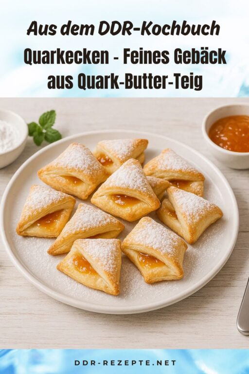 Quarkecken – Feines Gebäck aus Quark-Butter-Teig