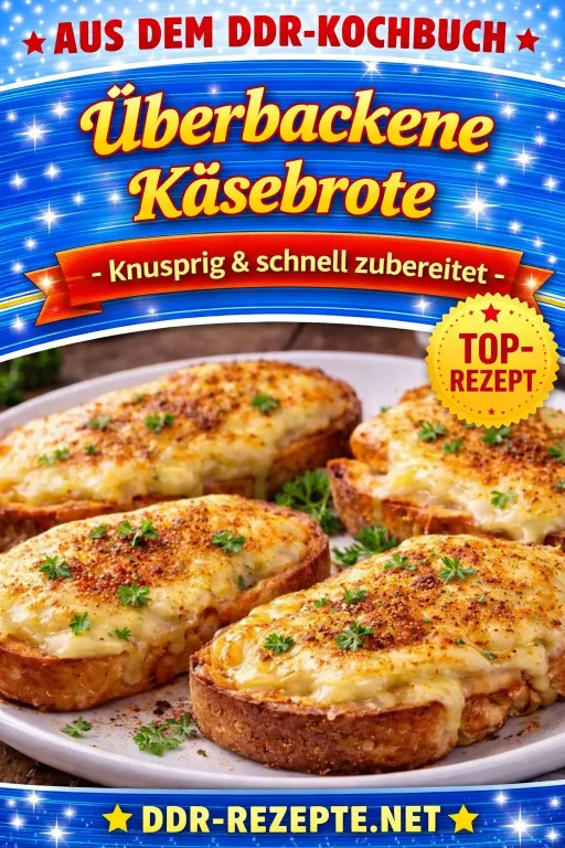 Überbackene Käsebrote – knusprig & schnell zubereitet