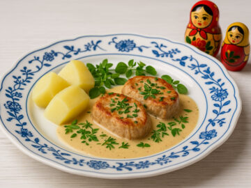 Schweinslendchen mit Sahnesoße