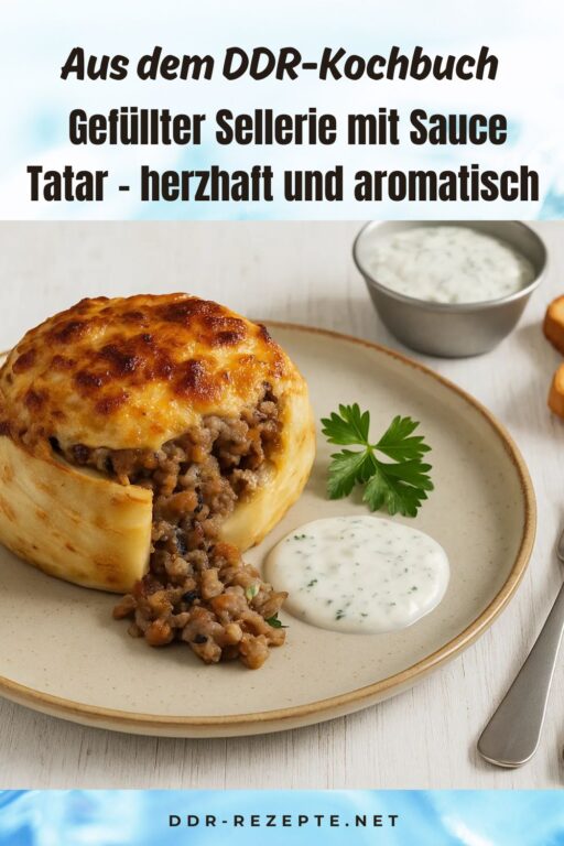 Gefüllter Sellerie mit Sauce Tatar – herzhaft und aromatisch
