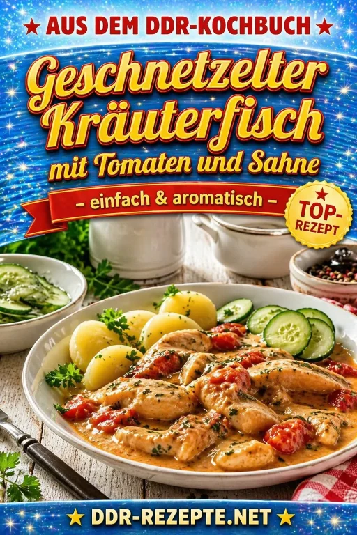 Geschnetzelter Kräuterfisch mit Tomaten und Sahne – einfach & aromatisch